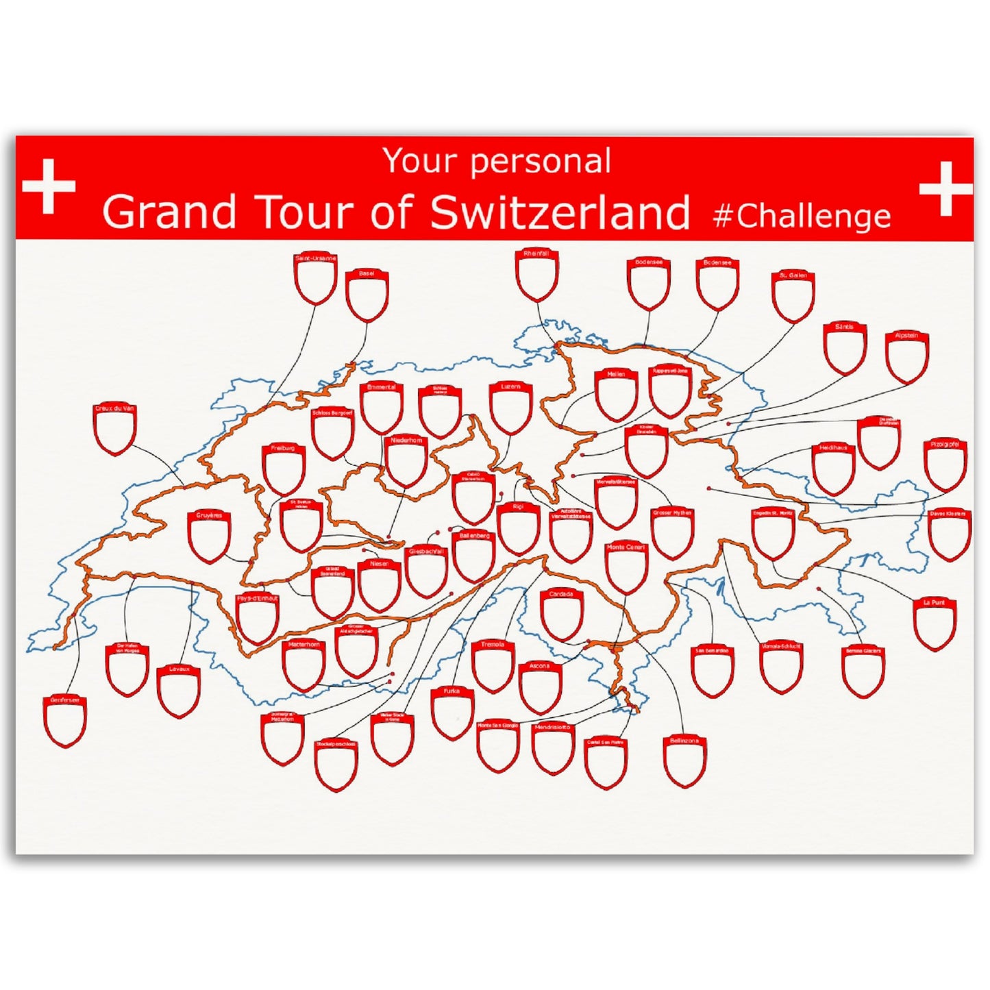 Swiss Grand Tour Snap-Memories-Poster